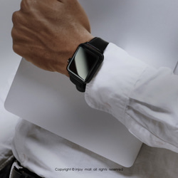 Apple Watch series 1 2 3 4 5 6 簡約真皮錶帶 第2張的照片