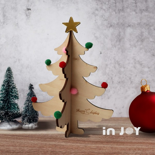 DIY手作りギフトクリスマスツリーステレオカードコンビネーション 