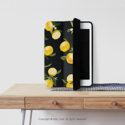 iPad case 12.9/Air4/iPad 8/mini 5 Smart cover皮革平板保護套 微甜檸檬 第2張的照片