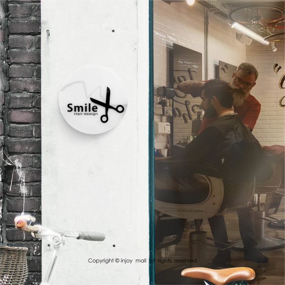 美髮沙龍 餐廳 辦公室 個人工作室 商店SOHO 專屬訂製個性化 門牌 第4張的照片