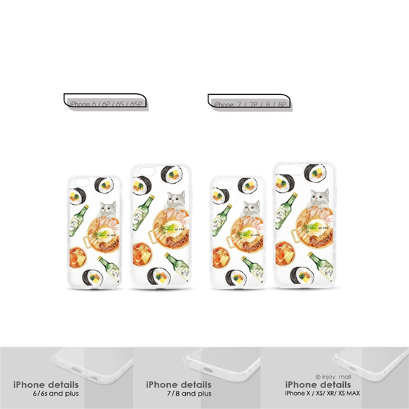iPhone 13/11max/SE2/12/12mini 部隊貓吃泡菜防摔耐震亮面手機殼 第6張的照片