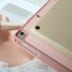 iPad miniシリーズスマートカバーレザーフラットカバーミルクティーカラーレイジー 5枚目の画像
