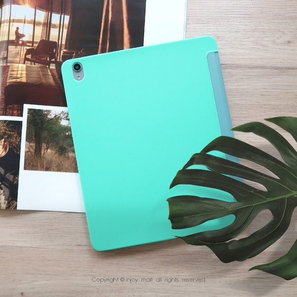 iPad case 12.9/Air4/iPad 8/mini 5 系列Smart cover皮革平板保護套 寧靜的雨天 第5張的照片