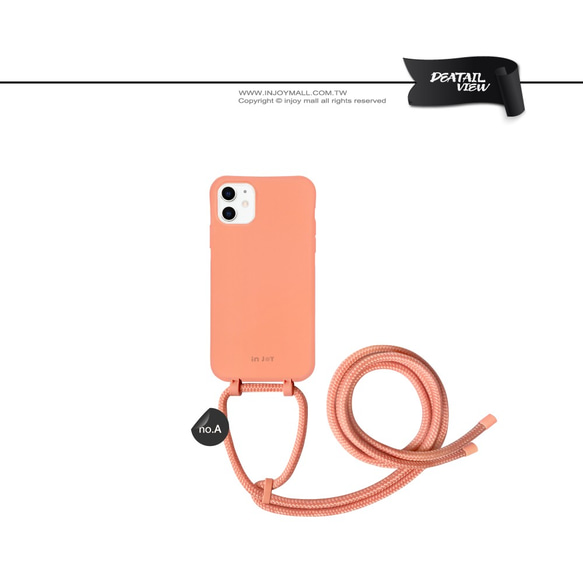 iPhone 13 / SE2 / 12pro取り外し可能なアーバンベーシックモーニングライトオレンジバックストラップ耐衝撃電話 4枚目の画像