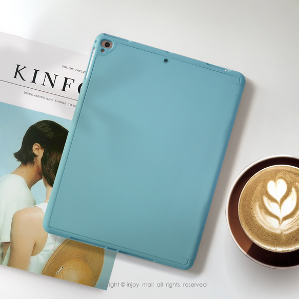 iPad case 12.9/Air4/iPad 8/mini 5 系列Smart cover微醺小藍莓 皮革平板保護套 第3張的照片