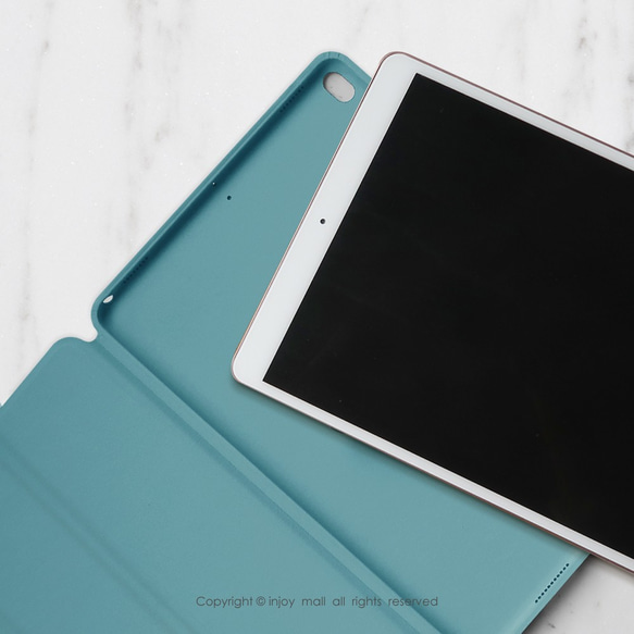 iPad case 12.9/Air4/iPad 9/mini 6系列 Smart cover清甜英國梨 皮革平板保護套 第2張的照片