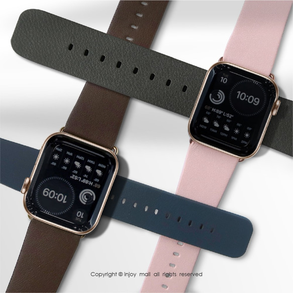Apple Watch series 1 2 3 4 5 6 經典 知性 真皮錶帶 第6張的照片