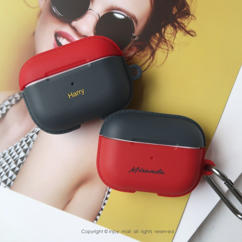 AirPods Proカスタムテキスト保護ケースTPU収納ボックス、レタリング用