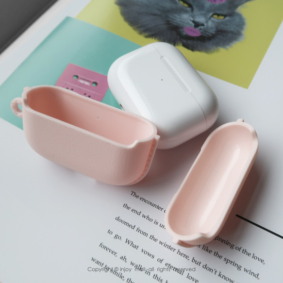 AirPods / AirPods Proフック付きのロマンチックな桜保護ケースTPU収納ボックス 3枚目の画像