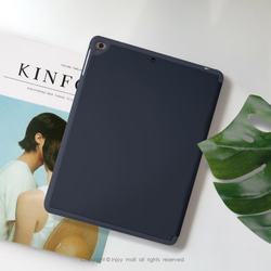 iPadケース12.9 / Air4 / iPad 9 / miniシリーズスマートカバーレザータブレットケースソフトホワイトフ 3枚目の画像