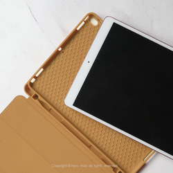 iPad case 12.9/Air4/iPad 9/mini 5 系列Smart cover皮革平板保護 溫柔金盞花 第5張的照片