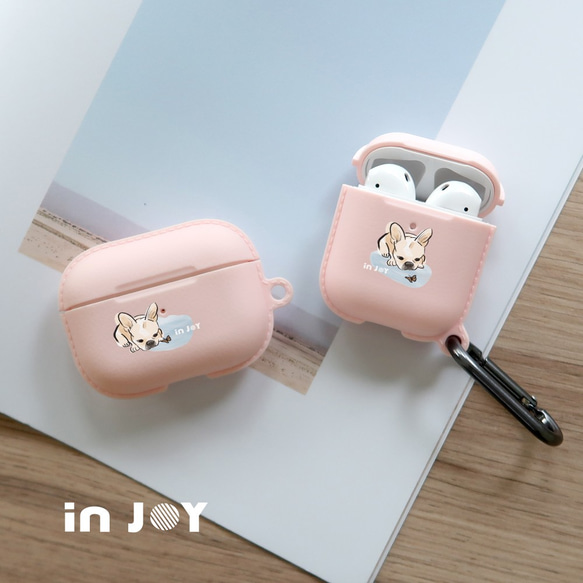 AirPods / AirPods Pro溶解式溶解バケット保護カバーフック付きTPU収納ボックス 1枚目の画像