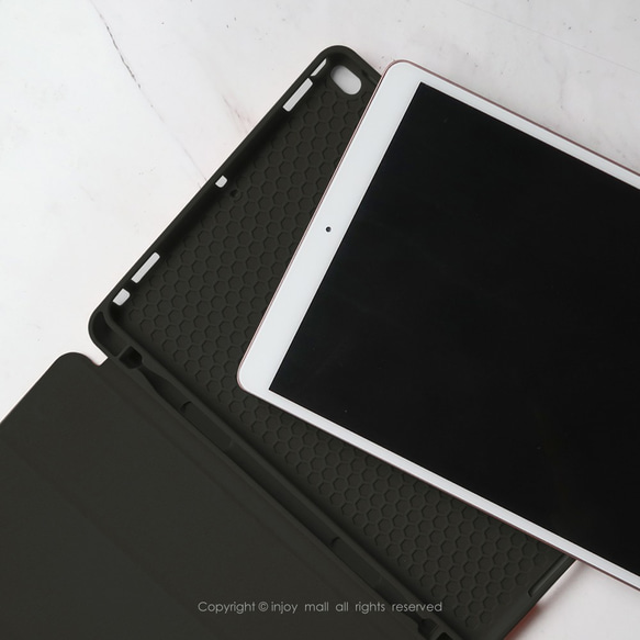 iPad case 12.9/Air4/iPad 9/mini 6系列Smart cover皮革平板保護 好好生活巴哥犬 第4張的照片