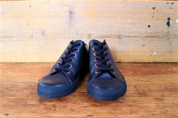 Munakata鞋 - 黑色皮革 - 第1張的照片