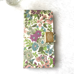 「リバティ」iPhoneケース 手帳型 花柄・ボタニカル柄 お好きな柄をお選びください♫ 5枚目の画像