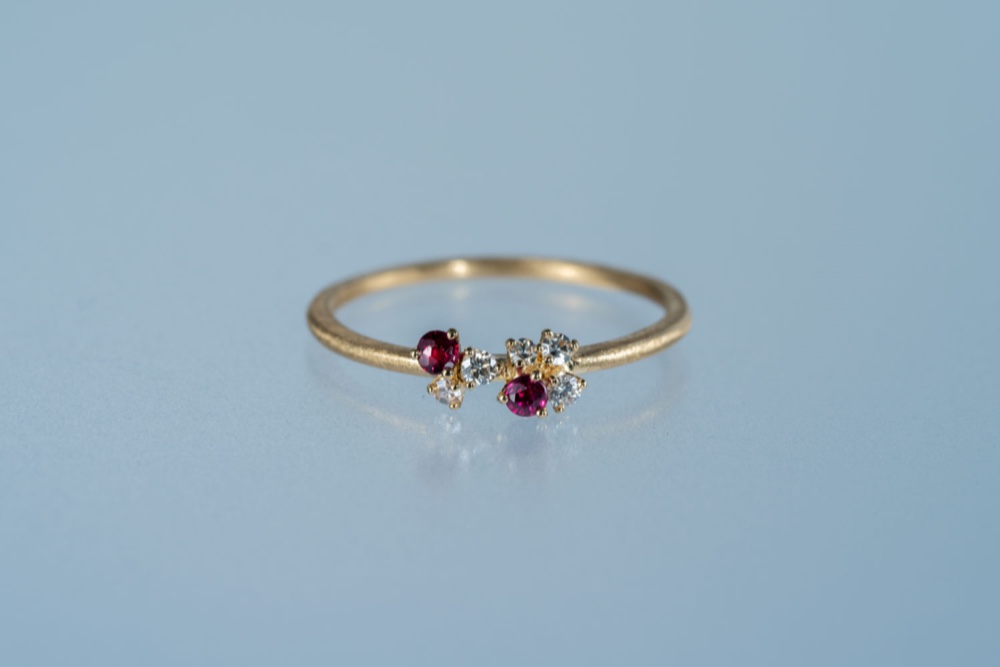 ルビーダイヤモンド　野花のリング LEG001KRRUDI-011 72,600円