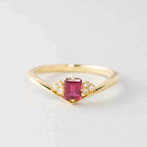 レッドベリル ティアラリング 指輪・リング CAHiER 通販 5651659