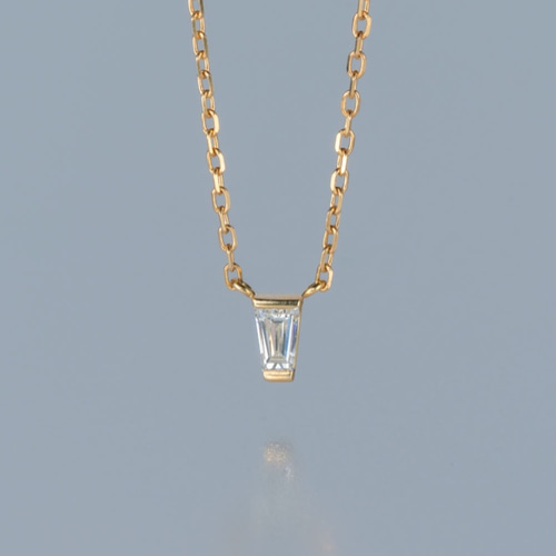 ストック】Tapered テーパーダイヤネックレス / K18YG ネックレス  