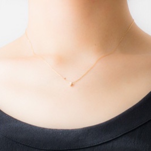 ストック】Tapered テーパーダイヤネックレス / K18YG ネックレス 