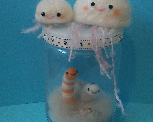 チンアナゴ水族館 羊毛フェルト みーにゃ 通販 1240015｜Creema(クリーマ)