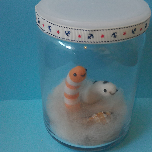 チンアナゴ水族館 羊毛フェルト みーにゃ 通販 1240015｜Creema(クリーマ)