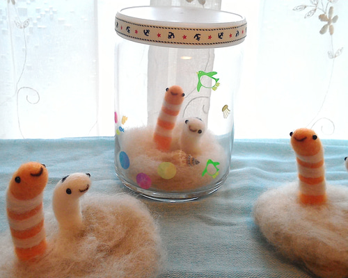 チンアナゴ水族館 羊毛フェルト みーにゃ 通販 1550453｜Creema(クリーマ)