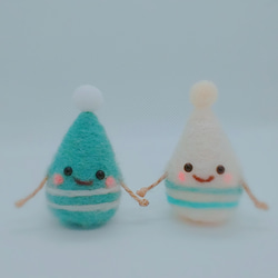 しずくちゃん 置き型タイプ2個セット 羊毛フェルト みーにゃ 通販