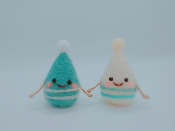 しずくちゃん 置き型タイプ2個セット 羊毛フェルト みーにゃ 通販