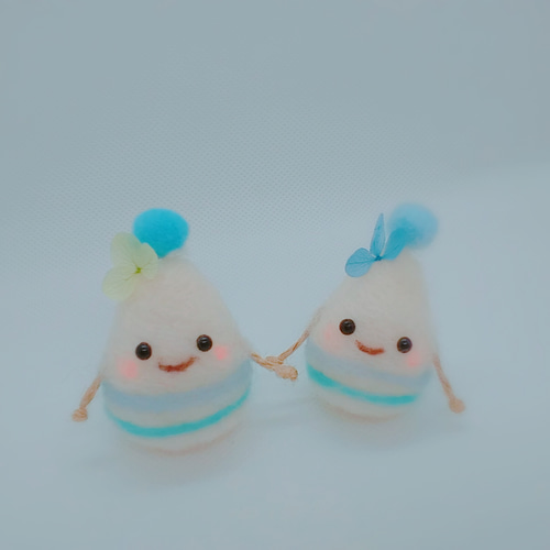 しずくちゃん 置き型タイプ2個セット 羊毛フェルト みーにゃ 通販