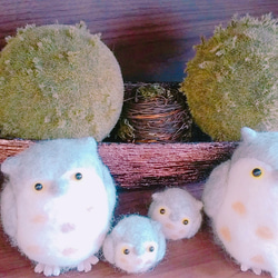 シマエナガ 雪の妖精 オーダー受付【羊毛フェルト】 羊毛フェルト クリ