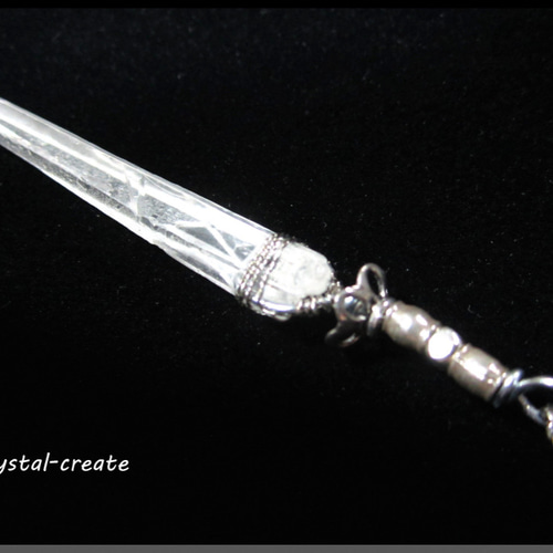 水晶の剣～（長剣）7.8cm ネックレス・ペンダント（メンズ） ishi