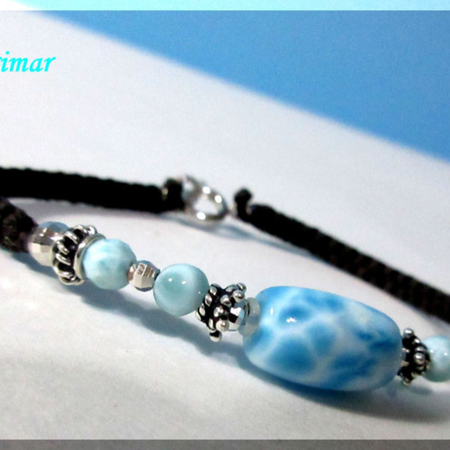 ラリマー★デザインブレス ラリマー ブレスレット 8mm - WISH