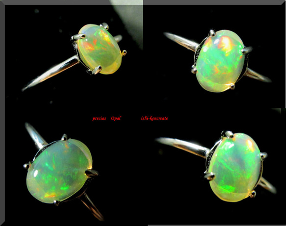 ༺夕月༻　Precious opal 2枚目の画像