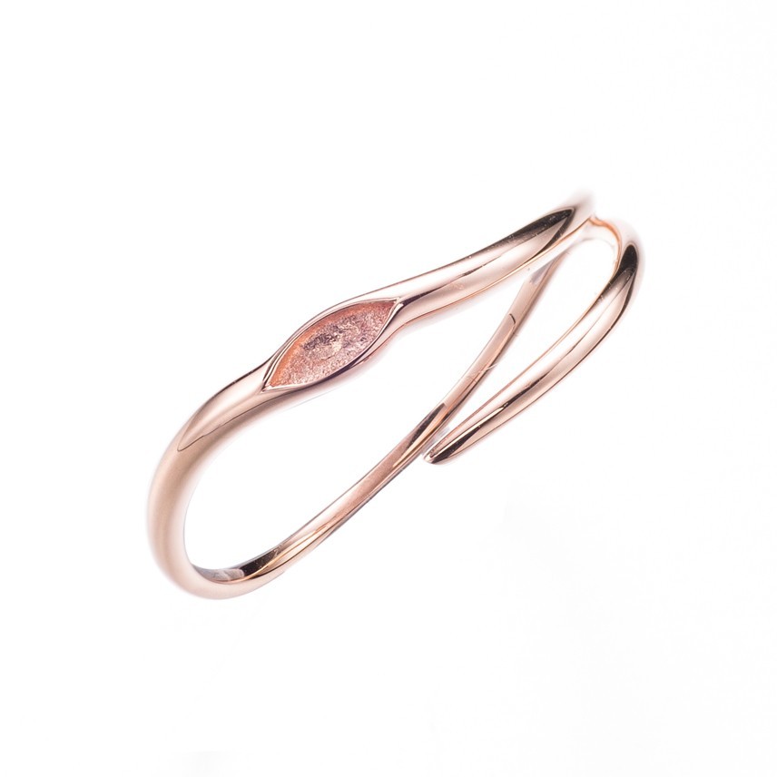 エレガントな紳士リングローズゴールド男性リング新鮮なシンプルなローズゴールドリング14 Kローズゴールド人格男性リングミニマリス