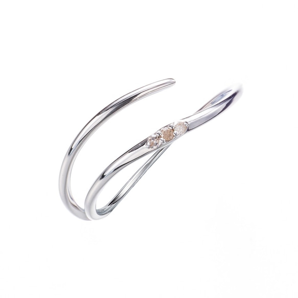 エレガントなダイヤモンドプラチナリング エレガントな0.32カラットの