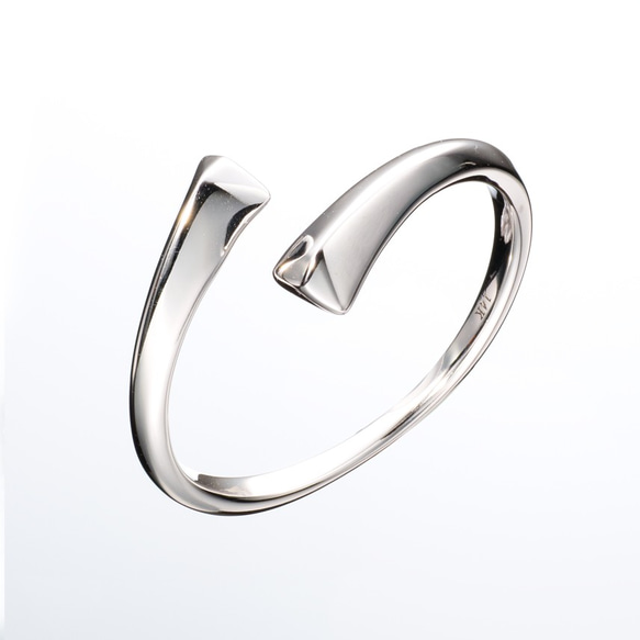 エレガントな紳士リングホワイトゴールド男性リングシンプルな