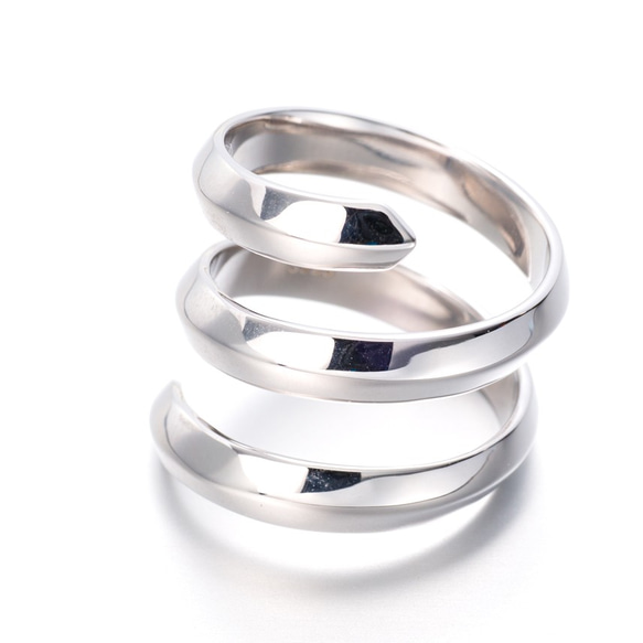 SWAROVSKI - SWAROVSKI スワロフスキー スパイラル 5連 リング
