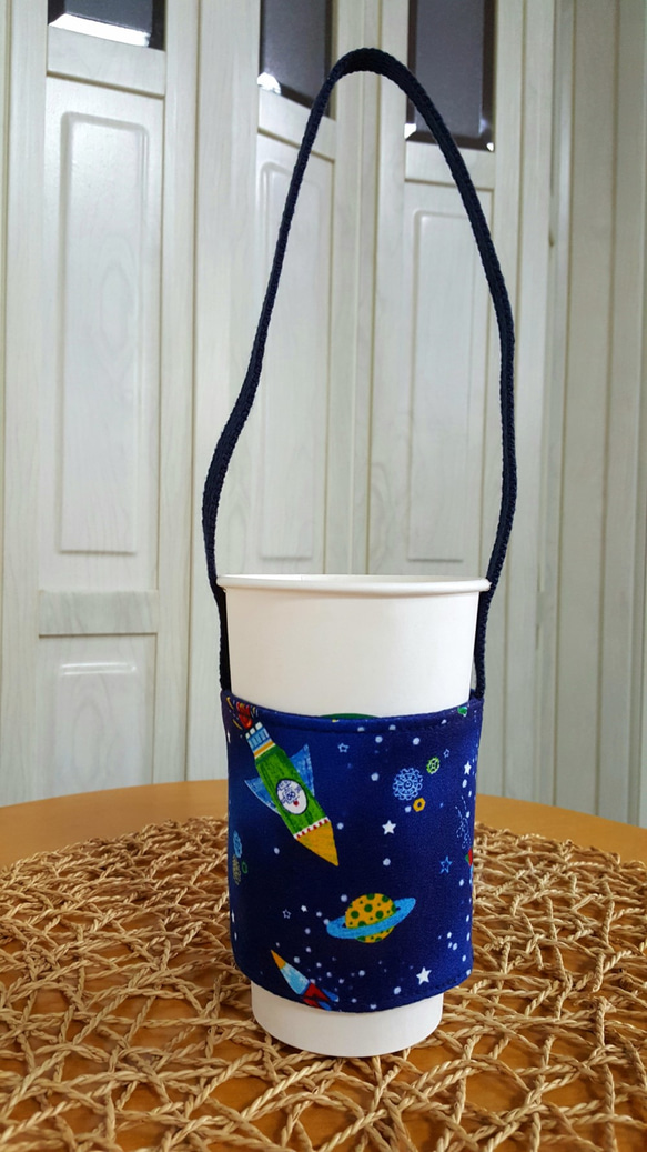 宇宙に飛ぶ〜環境ポータブルカップ袋/グリーンカップセット 2枚目の画像