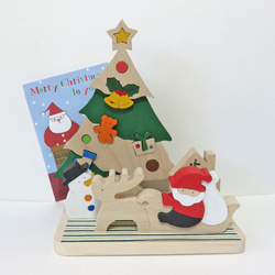 Creema 限定☆クリスマスツリー飾り(組み木タイプ)☆木製ハンドメイド