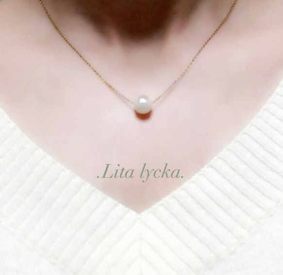 再【select chain】simple cottonpearl necklace 1枚目の画像