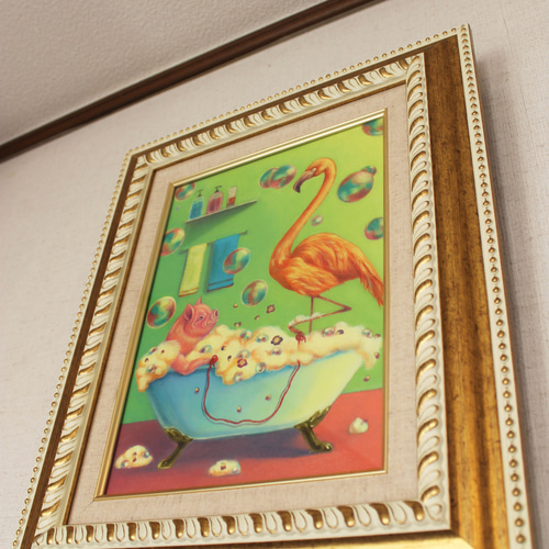 無題　新人画家　大塚麻世  ペリカン　油彩 絵画 油絵 動物　動物絵　拡声器 無題新人画家大塚麻世 ペリカン油彩 絵画 油絵 動物動物絵拡声器