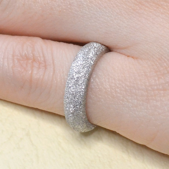[新品] K18WGホワイトゴールド金天然ダイヤモンドV型リング 指輪