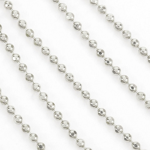 18金ホワイトゴールド カット ボールチェーン ネックレス 楽天市場】K18 カットボール/高耐久レーザーボール チェーン