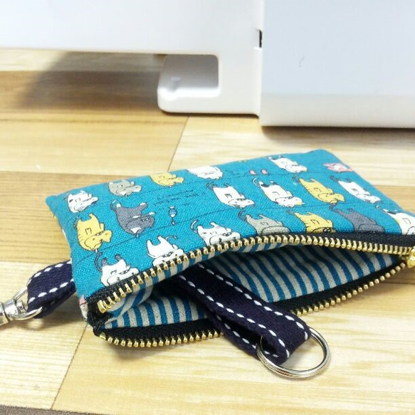 送料無料！洗濯猫キーポーチ、コインケース 小銭入れ・コインケース  