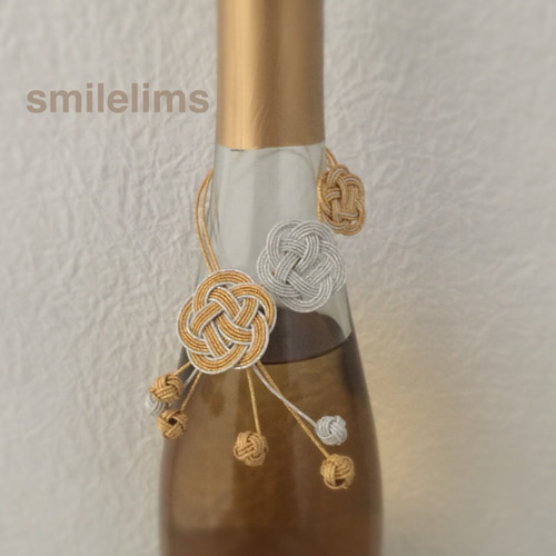 送料無料】水引アクセサリー ボトル飾り、グラスマーカー その他