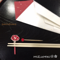 水引喜慶筷子❀✿筷架❀新年準備1套（2人份） 第2張的照片
