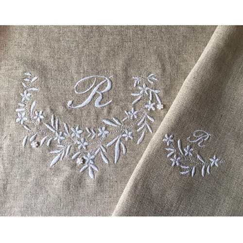 おから染 麻 エプロン ナプキン付き Normal丈 セミオーダー お好きな