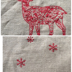 おから染 トナカイのランチョンマット 2枚目の画像