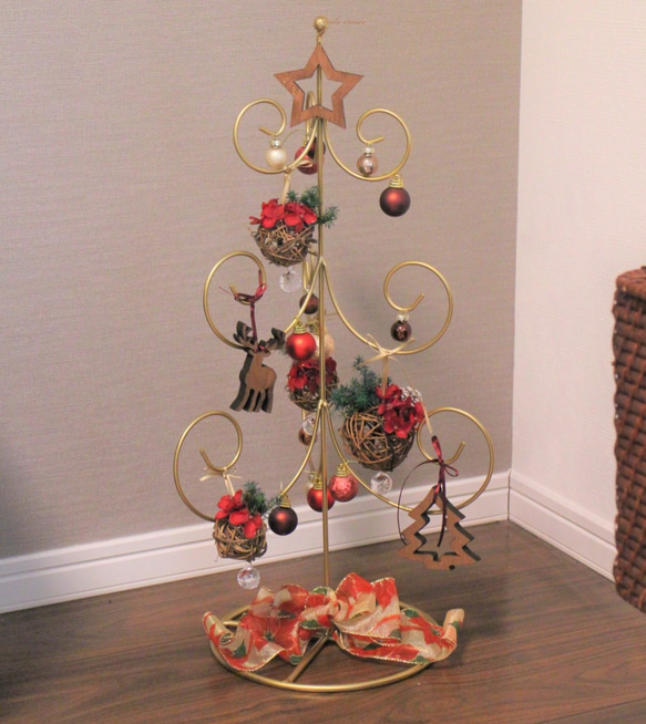 sale！送料無料！【クリスマス】ブライトボールとサンキャッチャーのクリスマスツリー 4枚目の画像