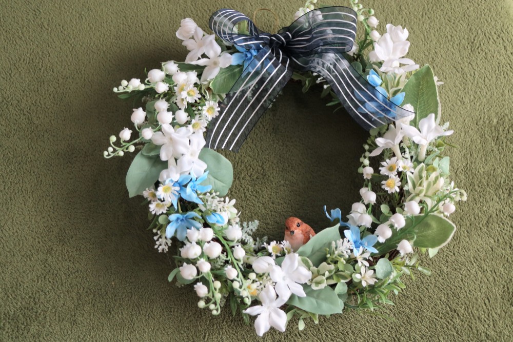 すずらんシルクフラワーリース すずらんシルクフラワーリース